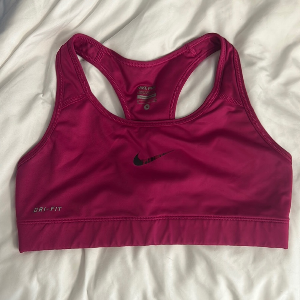 Pink Nike Sports Bra Size Small
